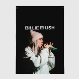 Постер с принтом BILLIE EILISH в Белгороде, 100% бумага
 | бумага, плотность 150 мг. Матовая, но за счет высокого коэффициента гладкости имеет небольшой блеск и дает на свету блики, но в отличии от глянцевой бумаги не покрыта лаком | ayelish | bad guy | bellyache | bilie eilish | bilie elish | billie | billie eilish | eilish | electronic | elish | music | били айлиш | билли айлиш | эйлиш | элиш