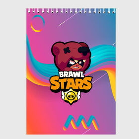 Скетчбук с принтом BRAWL STARS NITA в Белгороде, 100% бумага
 | 48 листов, плотность листов — 100 г/м2, плотность картонной обложки — 250 г/м2. Листы скреплены сверху удобной пружинной спиралью | bibi | brawl stars | brock | bull | crow | dinomike | el primo | leon | mobile game | nita | poko | ricochet | stars | tara | бравл старс | ворон | леон | мобильные игры