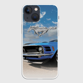 Чехол для iPhone 13 mini с принтом Mustang в Белгороде,  |  | car | hoofs | horse | jump | mane | motorsport | mustang | power | race | sky | tail | usa | автомобиль | автоспорт | гонка | грива | копыта | лошадь | мощь | мустанг | небо | облака | скачка | сша | хвост