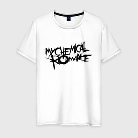 Мужская футболка хлопок с принтом My Chemical Romance spider (на спине) в Белгороде, 100% хлопок | прямой крой, круглый вырез горловины, длина до линии бедер, слегка спущенное плечо. | music | my chemical romance | rock | боб брайар | джеймс дьюис | джерард уэи | майки уэи | музыка | рок | рэй торо | фрэнк айеро