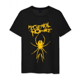 Мужская футболка хлопок с принтом My Chemical Romance spider в Белгороде, 100% хлопок | прямой крой, круглый вырез горловины, длина до линии бедер, слегка спущенное плечо. | music | my chemical romance | rock | боб брайар | джеймс дьюис | джерард уэи | майки уэи | музыка | рок | рэй торо | фрэнк айеро