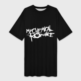 Платье-футболка 3D с принтом My Chemical Romance spider в Белгороде,  |  | music | my chemical romance | rock | боб брайар | джеймс дьюис | джерард уэи | майки уэи | музыка | рок | рэй торо | фрэнк айеро