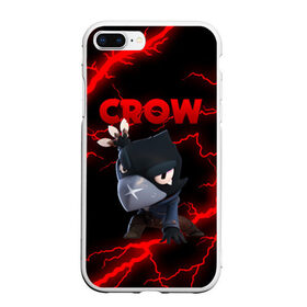 Чехол для iPhone 7Plus/8 Plus матовый с принтом BRAWL STARS CROW в Белгороде, Силикон | Область печати: задняя сторона чехла, без боковых панелей | brawl stars | crow | leon | leon shark | sally leon | shark | stars | акула | берли | ворон | леон | леон акула | спайк | эль примо