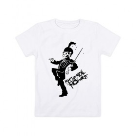 Детская футболка хлопок с принтом My Chemical Romance в Белгороде, 100% хлопок | круглый вырез горловины, полуприлегающий силуэт, длина до линии бедер | music | my chemical romance | rock | боб брайар | джеймс дьюис | джерард уэи | майки уэи | музыка | рок | рэй торо | фрэнк айеро