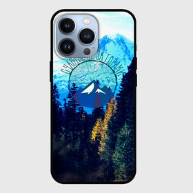 Чехол для iPhone 13 Pro с принтом лес в Белгороде,  |  | альпинизм | горы | кемпинг | лес | счастье не за горами | туризм