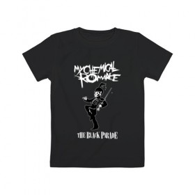 Детская футболка хлопок с принтом My Chemical Romance в Белгороде, 100% хлопок | круглый вырез горловины, полуприлегающий силуэт, длина до линии бедер | music | my chemical romance | rock | боб брайар | джеймс дьюис | джерард уэи | майки уэи | музыка | рок | рэй торо | фрэнк айеро