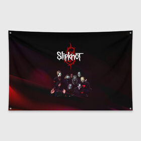 Флаг-баннер с принтом Slipknot в Белгороде, 100% полиэстер | размер 67 х 109 см, плотность ткани — 95 г/м2; по краям флага есть четыре люверса для крепления | slipknot | металл | музыка | рок | слипкнот