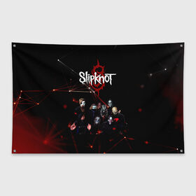 Флаг-баннер с принтом Slipknot в Белгороде, 100% полиэстер | размер 67 х 109 см, плотность ткани — 95 г/м2; по краям флага есть четыре люверса для крепления | slipknot | металл | музыка | рок | слипкнот