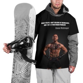 Накидка на куртку 3D с принтом Conor McGregor: Motivation в Белгороде, 100% полиэстер |  | conor mcgregor | motivation | quotes | ufc