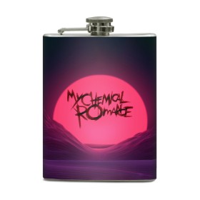 Фляга с принтом MCR Logo в Белгороде, металлический корпус | емкость 0,22 л, размер 125 х 94 мм. Виниловая наклейка запечатывается полностью | 2007 | chemical | emo | logo | mcr | rock | romance | вокалист | группа | джерард | лого | рок | уэйн | эмо