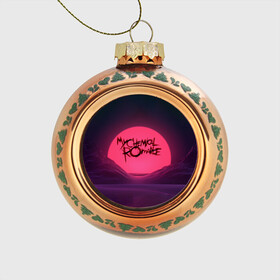 Стеклянный ёлочный шар с принтом MCR Logo в Белгороде, Стекло | Диаметр: 80 мм | Тематика изображения на принте: 2007 | chemical | emo | logo | mcr | rock | romance | вокалист | группа | джерард | лого | рок | уэйн | эмо