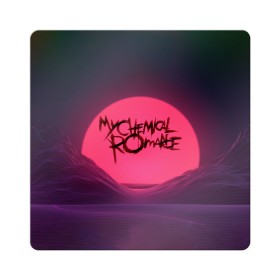 Магнит виниловый Квадрат с принтом MCR Logo в Белгороде, полимерный материал с магнитным слоем | размер 9*9 см, закругленные углы | Тематика изображения на принте: 2007 | chemical | emo | logo | mcr | rock | romance | вокалист | группа | джерард | лого | рок | уэйн | эмо