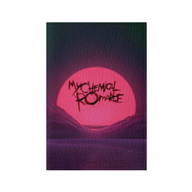 Обложка для паспорта матовая кожа с принтом MCR Logo в Белгороде, натуральная матовая кожа | размер 19,3 х 13,7 см; прозрачные пластиковые крепления | Тематика изображения на принте: 2007 | chemical | emo | logo | mcr | rock | romance | вокалист | группа | джерард | лого | рок | уэйн | эмо