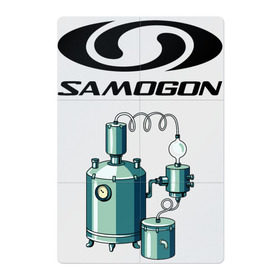 Магнитный плакат 2Х3 с принтом SAMOGON в Белгороде, Полимерный материал с магнитным слоем | 6 деталей размером 9*9 см | Тематика изображения на принте: salomon | прикол | приколы | самогон | шутка | юмор