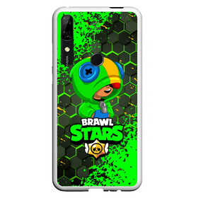 Чехол для Honor P Smart Z с принтом BRAWL STARS LEON в Белгороде, Силикон | Область печати: задняя сторона чехла, без боковых панелей | bib | brawl stars | colt | crow | el brown | leon | leon shark | max | moba | sally leon | shark | акула | берли | биби | бравл старс | браун | ворон | жанр | игра | кольт | леон | леон акула | макс | нита | шелли