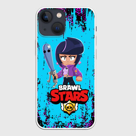 Чехол для iPhone 13 mini с принтом BRAWL STARS BIBI. в Белгороде,  |  | bib | brawl stars | colt | crow | el brown | leon | leon shark | max | moba | sally leon | shark | акула | берли | биби | бравл старс | браун | ворон | жанр | игра | кольт | леон | леон акула | макс | нита | шелли