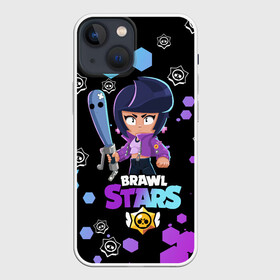 Чехол для iPhone 13 mini с принтом BRAWL STARS BIBI. в Белгороде,  |  | bib | brawl stars | colt | crow | el brown | leon | leon shark | max | moba | sally leon | shark | акула | берли | биби | бравл старс | браун | ворон | жанр | игра | кольт | леон | леон акула | макс | нита | шелли