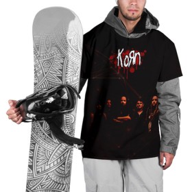 Накидка на куртку 3D с принтом Korn в Белгороде, 100% полиэстер |  | Тематика изображения на принте: korn | корн | музыка | рок