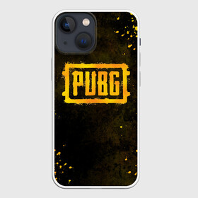 Чехол для iPhone 13 mini с принтом PUBG в Белгороде,  |  | battle | battlegrounds | chicken | deathmatch | dinner | playerunknowns | royale | брызги | игра | капли | кляксы | краски