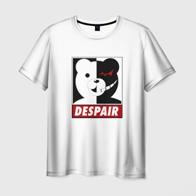 Мужская футболка 3D с принтом Monokuma в Белгороде, 100% полиэфир | прямой крой, круглый вырез горловины, длина до линии бедер | anime | art | bear | danganronpa | japan | monokuma | аниме | арт | животное | манга | медведь | мишка | мульфильм | персонаж | плюшевый | япония