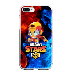 Чехол для iPhone 7Plus/8 Plus матовый с принтом BRAWL STARS MAX в Белгороде, Силикон | Область печати: задняя сторона чехла, без боковых панелей | bibi | brawl stars | crow | el brown | leon | leon shark | max | sally leon | shark | stars | акула | биби | ворон | леон | макс