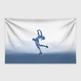 Флаг-баннер с принтом Фигурное катание в Белгороде, 100% полиэстер | размер 67 х 109 см, плотность ткани — 95 г/м2; по краям флага есть четыре люверса для крепления | figure skating | коньки | конькобежный спорт | фигурное катание