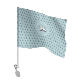 Флаг для автомобиля с принтом Фигруное катание в Белгороде, 100% полиэстер | Размер: 30*21 см | figure skating | коньки | конькобежный спорт | фигурное катание