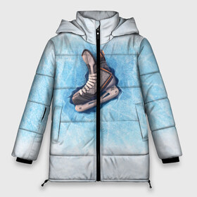 Женская зимняя куртка 3D с принтом Фигурное катание в Белгороде, верх — 100% полиэстер; подкладка — 100% полиэстер; утеплитель — 100% полиэстер | длина ниже бедра, силуэт Оверсайз. Есть воротник-стойка, отстегивающийся капюшон и ветрозащитная планка. 

Боковые карманы с листочкой на кнопках и внутренний карман на молнии | figure skating | коньки | конькобежный спорт | фигурное катание