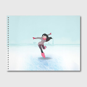 Альбом для рисования с принтом Фигурное катание в Белгороде, 100% бумага
 | матовая бумага, плотность 200 мг. | Тематика изображения на принте: figure skating | коньки | конькобежный спорт | фигурное катание
