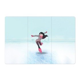 Магнитный плакат 3Х2 с принтом Фигурное катание в Белгороде, Полимерный материал с магнитным слоем | 6 деталей размером 9*9 см | figure skating | коньки | конькобежный спорт | фигурное катание