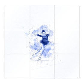 Магнитный плакат 3Х3 с принтом Фигурное катание в Белгороде, Полимерный материал с магнитным слоем | 9 деталей размером 9*9 см | figure skating | коньки | конькобежный спорт | фигурное катание
