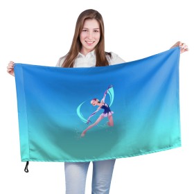 Флаг 3D с принтом Фигурное катание в Белгороде, 100% полиэстер | плотность ткани — 95 г/м2, размер — 67 х 109 см. Принт наносится с одной стороны | figure skating | коньки | конькобежный спорт | фигурное катание