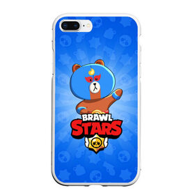 Чехол для iPhone 7Plus/8 Plus матовый с принтом BRAWL STARS EL BROWN в Белгороде, Силикон | Область печати: задняя сторона чехла, без боковых панелей | bibi | brawl stars | crow | el brown | leon | leon shark | sally leon | shark | stars | акула | биби | ворон | леон