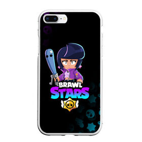 Чехол для iPhone 7Plus/8 Plus матовый с принтом BRAWL STARS BIBI в Белгороде, Силикон | Область печати: задняя сторона чехла, без боковых панелей | bibi | brawl stars | crow | el brown | leon | leon shark | max | sally leon | shark | stars | акула | биби | ворон | леон