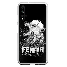 Чехол для Honor 20 с принтом Fenrir в Белгороде, Силикон | Область печати: задняя сторона чехла, без боковых панелей | fenrir | viking | vikings | викинг | викинги | волк | мех | мифология. русь | оскал | скандинавы | славяне | собака | фенрир | шерсть | язычник