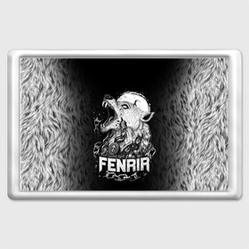 Магнит 45*70 с принтом Fenrir в Белгороде, Пластик | Размер: 78*52 мм; Размер печати: 70*45 | fenrir | viking | vikings | викинг | викинги | волк | мех | мифология. русь | оскал | скандинавы | славяне | собака | фенрир | шерсть | язычник