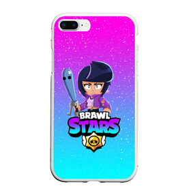 Чехол для iPhone 7Plus/8 Plus матовый с принтом BRAWL STARS BIBI в Белгороде, Силикон | Область печати: задняя сторона чехла, без боковых панелей | bibi | brawl stars | crow | el brown | leon | leon shark | max | sally leon | shark | stars | акула | биби | ворон | леон