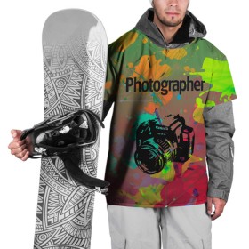Накидка на куртку 3D с принтом Фотограф в Белгороде, 100% полиэстер |  | Тематика изображения на принте: искусство | фото | фотоаппарат | фотограф | фотография | хобби
