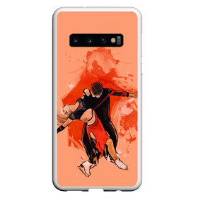 Чехол для Samsung Galaxy S10 с принтом парное фигурное катание в Белгороде, Силикон | Область печати: задняя сторона чехла, без боковых панелей | Тематика изображения на принте: зимний спорт | катание на льду | коньки | конькобежный спорт | фигурное катание