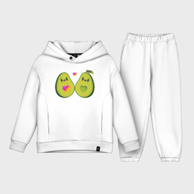 Детский костюм хлопок Oversize с принтом Авокадо парное в Белгороде,  |  | animal | avocado | heart | like | likee | авокадо | животные | лайк | лайки