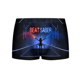 Мужские трусы 3D с принтом Beat Saber в Белгороде, 50% хлопок, 50% полиэстер | классическая посадка, на поясе мягкая тканевая резинка | 3d | 3д | beat | saber | виртуальная | игра | реальность | ритм