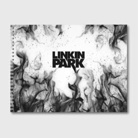 Альбом для рисования с принтом LINKIN PARK в Белгороде, 100% бумага
 | матовая бумага, плотность 200 мг. | chester bennington | linkin park | mike shinoda | линкин парк