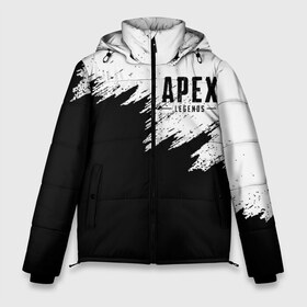 Мужская зимняя куртка 3D с принтом APEX LEGENDS в Белгороде, верх — 100% полиэстер; подкладка — 100% полиэстер; утеплитель — 100% полиэстер | длина ниже бедра, свободный силуэт Оверсайз. Есть воротник-стойка, отстегивающийся капюшон и ветрозащитная планка. 

Боковые карманы с листочкой на кнопках и внутренний карман на молнии. | Тематика изображения на принте: apex | apex legends | battle | battle royal | bloodhound | titanfall | wraith | апекс | апекс легендс | батл рояль | битва | война | каустик | королевская битва