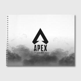 Альбом для рисования с принтом APEX LEGENDS в Белгороде, 100% бумага
 | матовая бумага, плотность 200 мг. | apex | apex legends | battle | battle royal | bloodhound | titanfall | wraith | апекс | апекс легендс | батл рояль | битва | война | каустик | королевская битва