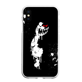 Чехол для iPhone XS Max матовый с принтом Monokuma paint в Белгороде, Силикон | Область печати: задняя сторона чехла, без боковых панелей | danganronpa | eye | monokuma | paint | аватар | антагонист | брызги | глаз | игрушка | краска | медведь | монокума | мягкая | панда | потёки | робот