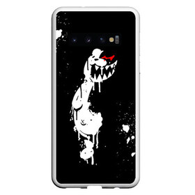 Чехол для Samsung Galaxy S10 с принтом Monokuma paint в Белгороде, Силикон | Область печати: задняя сторона чехла, без боковых панелей | danganronpa | eye | monokuma | paint | аватар | антагонист | брызги | глаз | игрушка | краска | медведь | монокума | мягкая | панда | потёки | робот