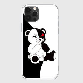 Чехол для iPhone 12 Pro с принтом MONOKUMA сидит  в Белгороде, силикон | область печати: задняя сторона чехла, без боковых панелей | danganronpa | eye | monokuma | аватар | антагонист | глаз | игрушка | медведь | монокума | мягкая | панда | робот