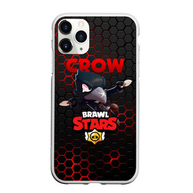 Чехол для iPhone 11 Pro матовый с принтом BRAWL STARS CROW в Белгороде, Силикон |  | bibi | brawl stars | crow | el brown | leon | leon shark | max | sally leon | shark | stars | акула | биби | ворон | леон