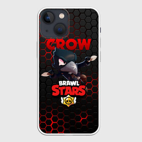 Чехол для iPhone 13 mini с принтом BRAWL STARS CROW | ВОРОН   СТАЛЬНАЯ БРОНЯ в Белгороде,  |  | bibi | brawl stars | crow | el brown | leon | leon shark | max | sally leon | shark | stars | акула | биби | ворон | леон