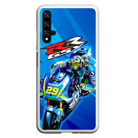 Чехол для Honor 20 с принтом Suzuki MotoGP в Белгороде, Силикон | Область печати: задняя сторона чехла, без боковых панелей | Тематика изображения на принте: bike | bikes | moto | moto gp | motogp | motorcycle | suzuki | suzuki moto gp | suzuki motogp | байкер | мото | мото гп | мотогонки | мотогп | мотоцикл | мотоциклист | мотоциклы | сузуки | сузуки мото | сузуки мотогп